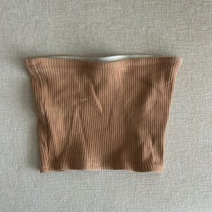Urban Outfitters Brown Ribbed Tube Top
